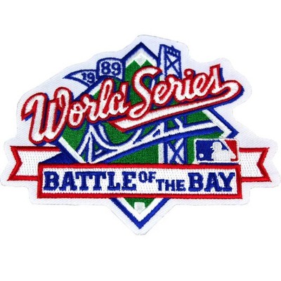 1989 MLB World Series Logo Jersey Sleeve Patch Oakland A's San Francisco Giants