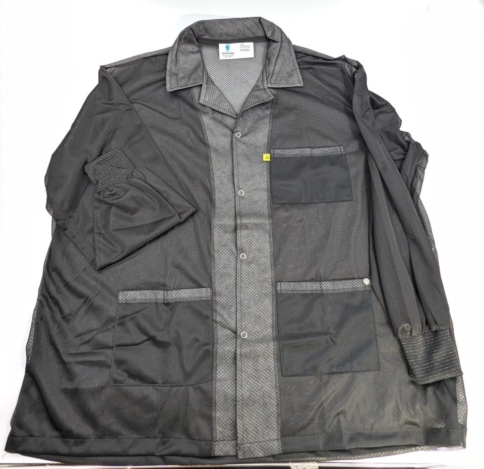 NOS! Transforming Tech ESD Jacket, Lightweight Poly-Carbon Blend 2XL Black - Image 2 of 4
