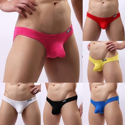 Hot Herren Slips Unterwäsche Low-Rise M-2XL Höschen Beutel Sexy Unterhose