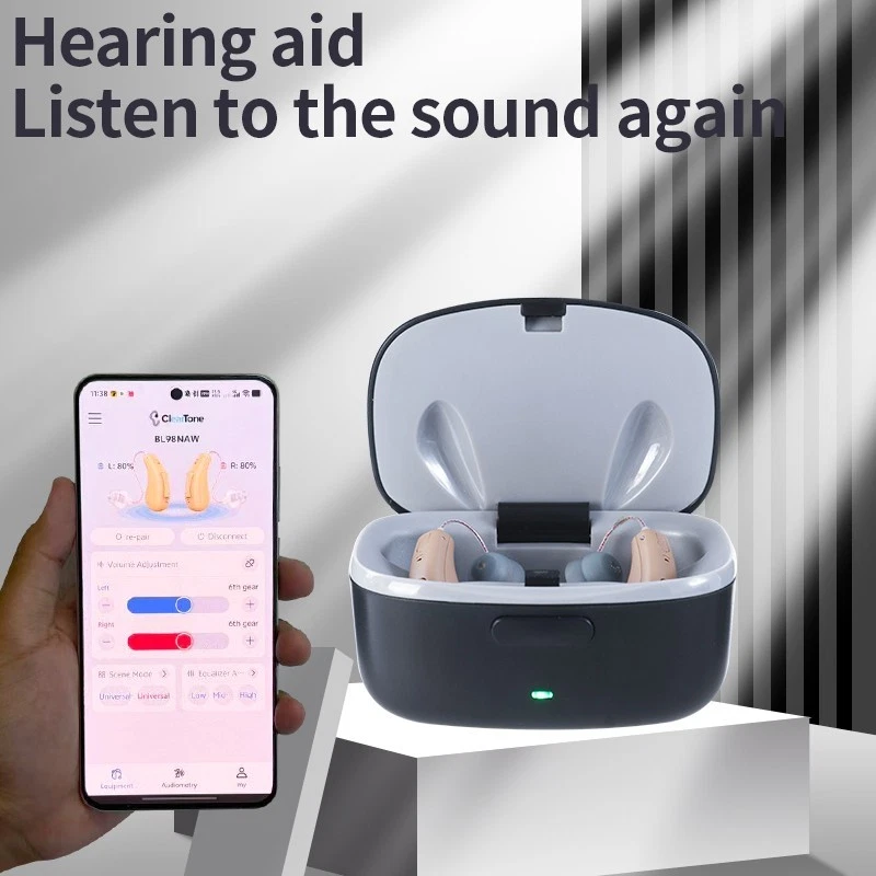RIC Bluetooth Rechargeable Hearing Aids For Seniors With APP Control Streaming - Image 4 of 4