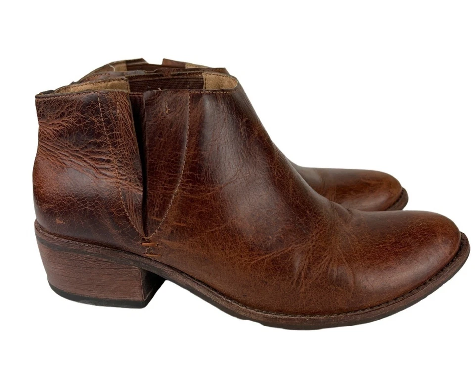 Botín Chelsea MATISSE Brooke Cuero - Tacón Madera TALLA 7.5 Foto 2 de 4