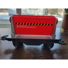 Toy Caterpillar Construction Express Train Set 6454/6455 - Red Dump Car