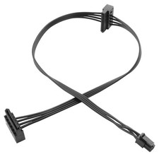 ATX Mini 4PIN to Dual SATA 15 PIN Adapter Extension Cable for Mechanical HDDs...