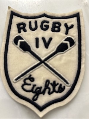 Ralph Lauren Rugby IV “Eight” Shield Patch Jacket Shirt Jeans 3 1/4” X ...
