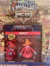 World's Smallest Micro Figure & Comic Book Masters of the Universe Orko