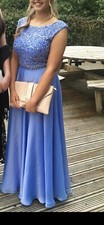 Sherri Hill blue periwinkle 2 piece prom dress.