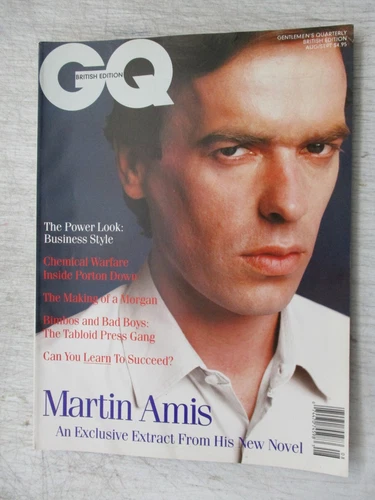 GQ MAGAZINE BRITISH EDITION AUGUST SEPTEMBER 1989 MARTIN AMIS SHANE MCGOWAN