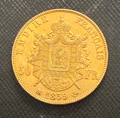 Pièce 1 Franc 1859 A SUPERBE - Napoléon III, Qualité Collector - Réf. DVGM-1129