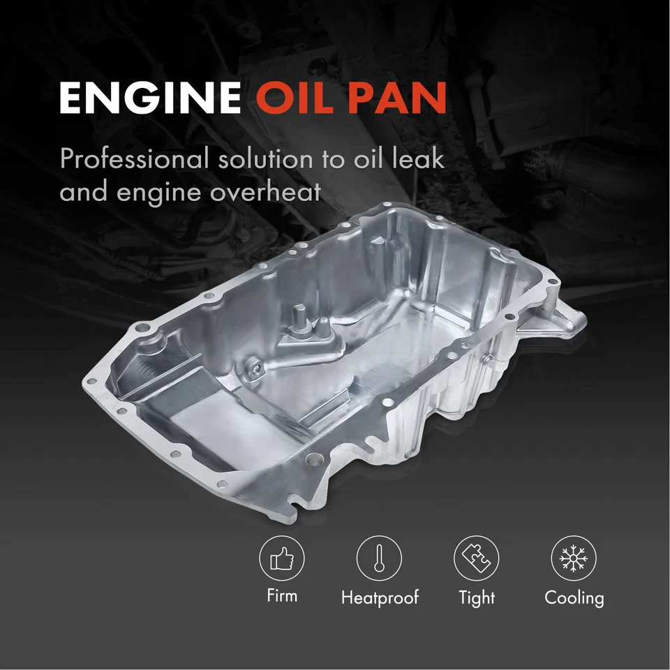 Engine Oil Pan for Chevy Malibu 97-99 Olds Alero Pontiac Grand Am Sunfire 97-02 - Image 2 of 4