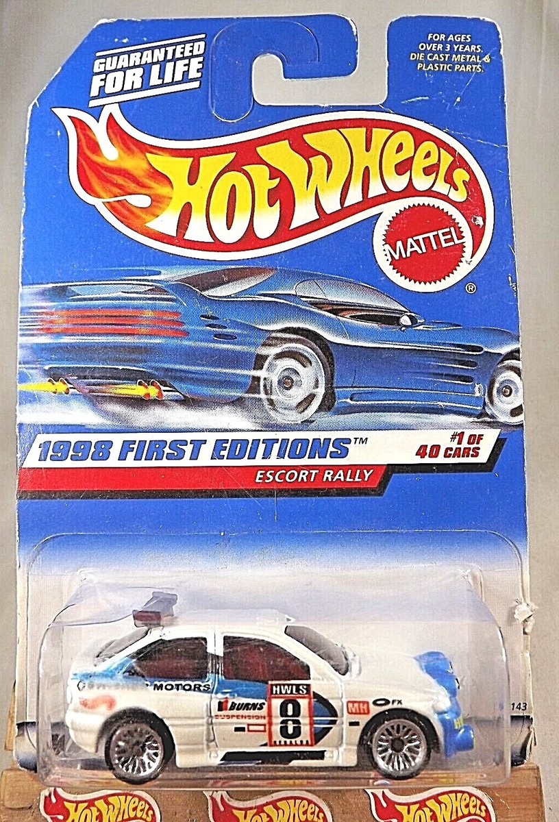 1998 Vintage Hot Wheels #637 First Editions 1/40 ESCORT RALLY