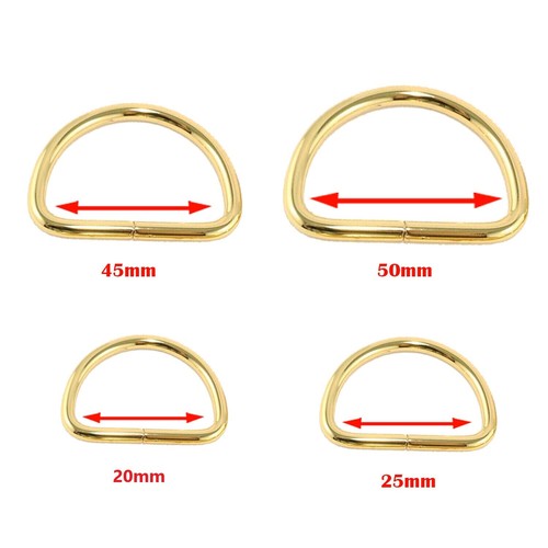 10/20pcs Metal D Rings Non Welded Fasteners Buckle for Handbags Purses Backpacks - Picture 7 of 9