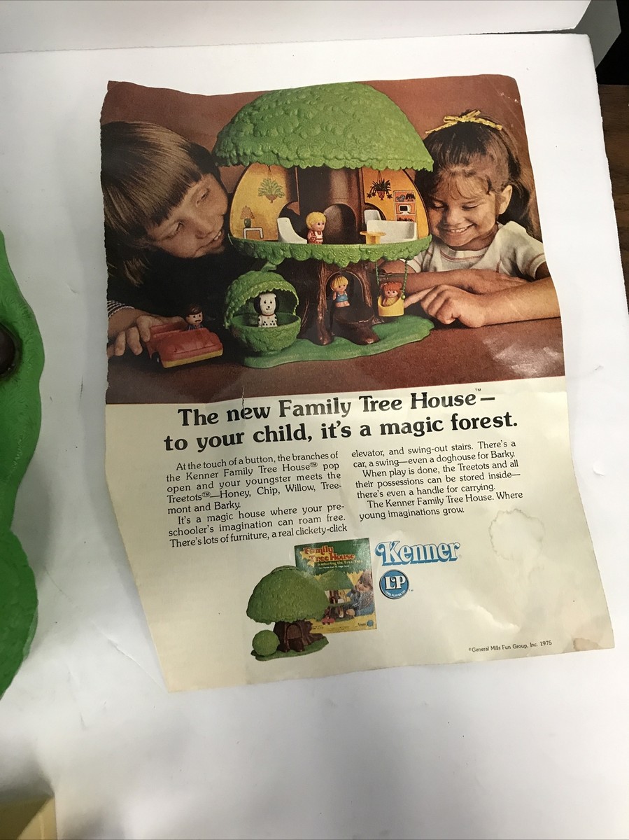Vintage Tree Tots Family Tree House Playset Original Kenner 1975 w