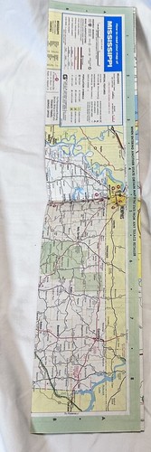 Vintage Texaco Gas "Missississippi" Stadt Straße Reise Straßenkarte, Papier GPS ~ 1972 Ausgabe - Bild 3 von 3