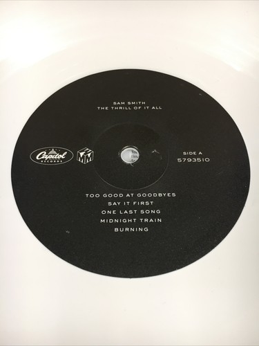 Sam Smith The Thrill Of It All Ltd Ed. White Vinyl LP Album Rec 5793510 Pop 00’s - Picture 10 of 12