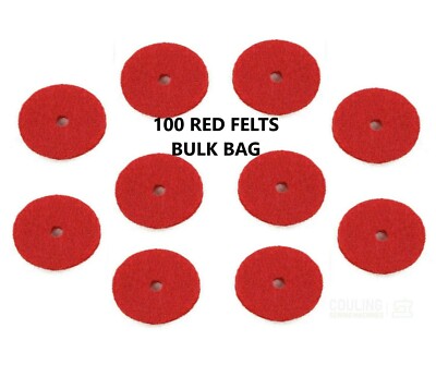100 NÄHMASCHINENSPULE PIN ROTE FILZE PASST SINGER/BRUDER/TOYOTA/JANOME/BERNINA
