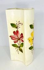 Collectible Vintage FTD SADO Intl. Concave Vase Hand Made in Portugal