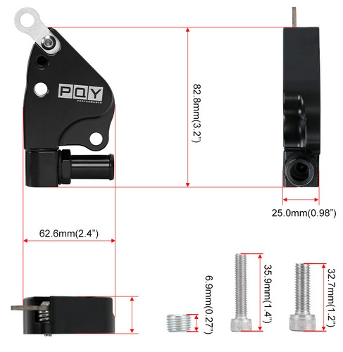 Adaptador de refrigerante colector de admisión de aluminio para Honda Acura K20 K24 serie K intercambiable - Imagen 10 de 11
