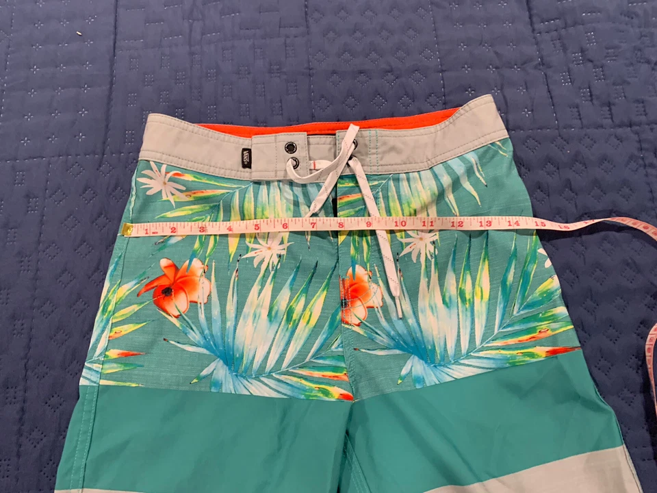 Bañador Vans para niños talla 14-27 diseño tropical hawaiano floral Foto 3 de 4