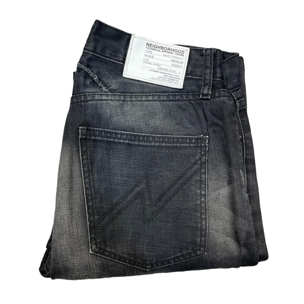 052EX NEIGHBORHOOD SAVAGE DENIM LEVEL-4 M BLACK ネイバーフッド 