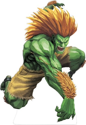 Street Fighter Blanka Furry 61" Tall Life Size Cardboard Cutout Standee - 第 1/3 張圖片