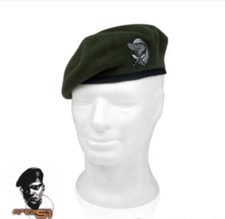 BASCO PARACADUTISTI COL MOSCHIN NUOVO MODELLO CON FREGIO ITALIANO ORIGINALE