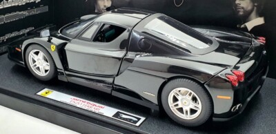 FERRARI ENZO 1/18 HOT WHEELS フェラーリ　ブラック 100% Hot Wheels Enzo Ferrari Diecast Car 1:18 Black | eBay