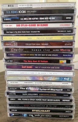 Lot of 24 Assorted CDs Random bundle - MIX ALL Genres - Artwork and Case - Bulk