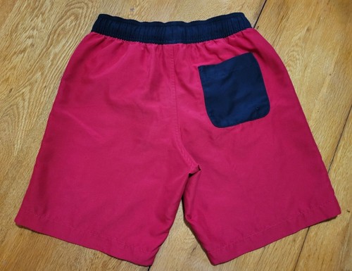 Speedo Board Shorts Boys L Red/Blk Mesh Lined Elastic Waist Draw String - Picture 2 of 6