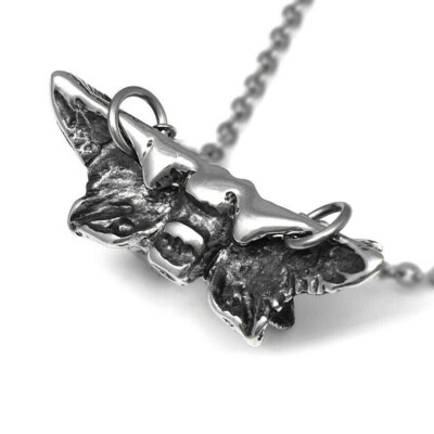 Handmade Anatomical Human Sphenoid Bone Necklace in Pewter