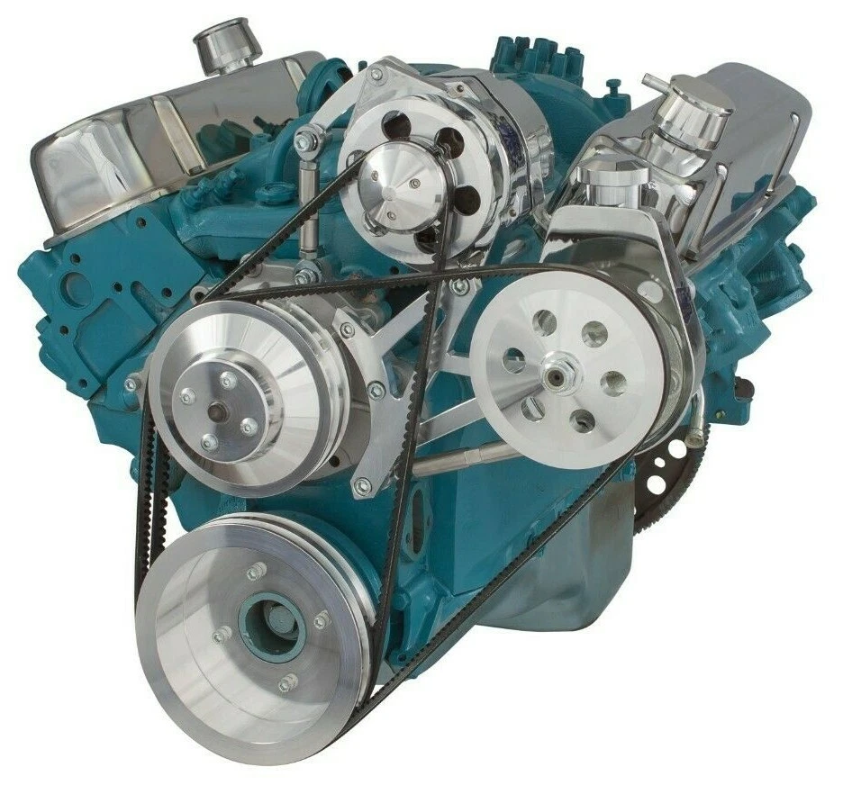 Pontiac V-Belt System - Power Steering and Alternator 350 400 428 455 1969+ - Image 2 of 4