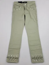 J BRAND women pants mid rise crop skinny JB001997 Gibson green olive 24 $248