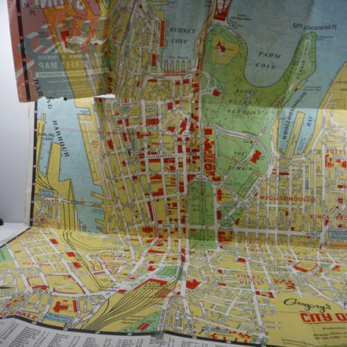 Rare Gregory's City of Sydney Street Map Vintage 10th edition Clive Barrass - Picture 4 of 12