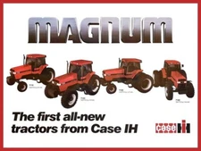 Case IH MAGNUM Tractor Lineup New Metal Sign: 12x16" Ships Free
