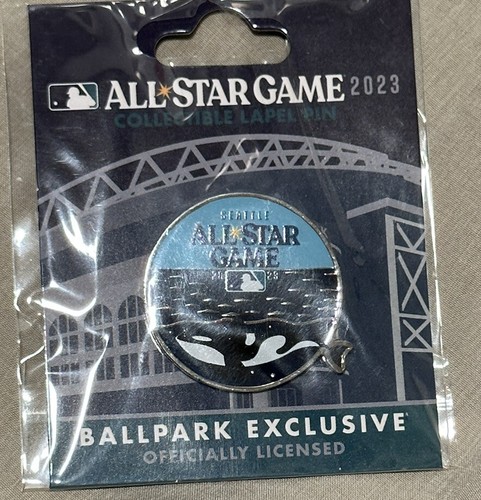 2023 ALL STAR GAME ORCA WHALE SEATTLE BALLPARK EXCLUSIVE COLLECTIBLE LAPEL PIN - Picture 3 of 3