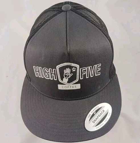 Cappello/Berretto High Five Coffee Asheville, NC Regolabile Snapback Rete Schiena - NUOVO! - Foto 3 di 9
