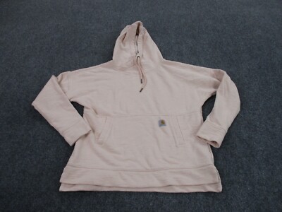 Carhartt Hoodie Sweatshirt Adult S Pink Relaxed Pullover Work