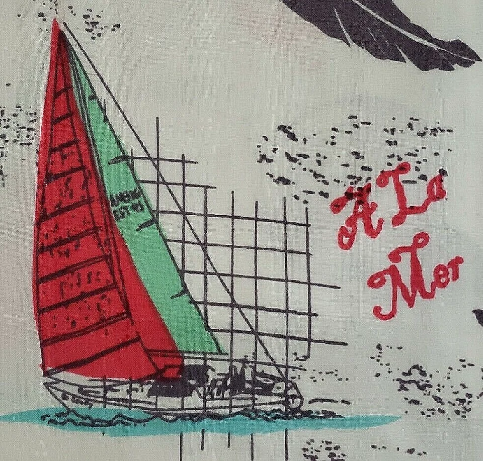 Camisa masculina estilo havaiano náutico vintage ambígua adulta GG branca com botões anos 90 - Imagem 4 de 4