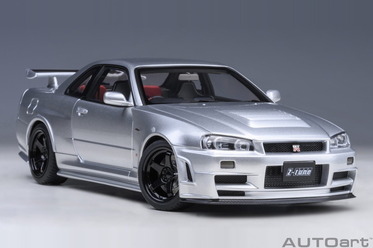 NISSAN SKYLINE GT-R (R34) NISMO Z-TUNE SILVER by AUTOart 1:18
