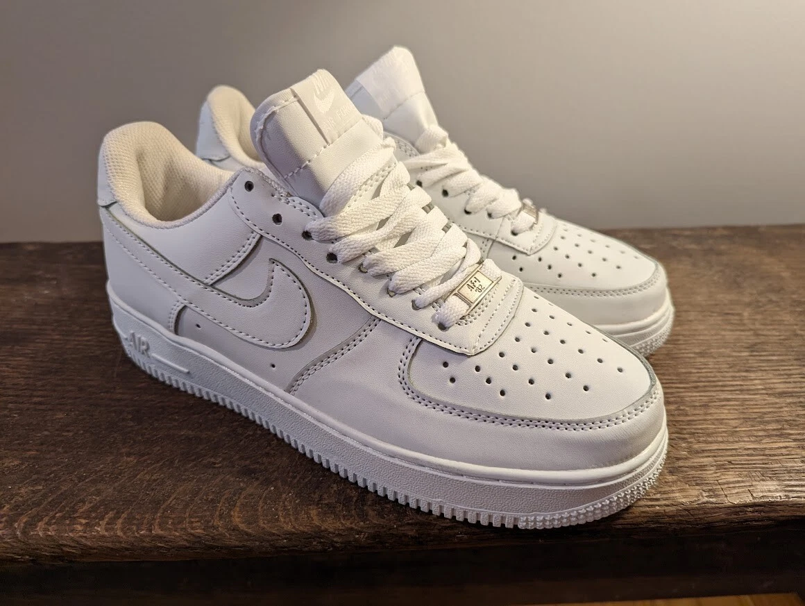 (2014) Nike Air Force 1 AF1 30th XXX Pearl White Low Top [306353 112] Men's  7.5