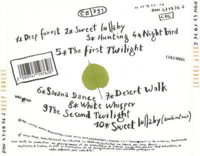 【中古】「非常に良い」［CD］Forest Deep Forest - Deep Forest (CD, Album) (Very Good Plus (VG+)) | eBay