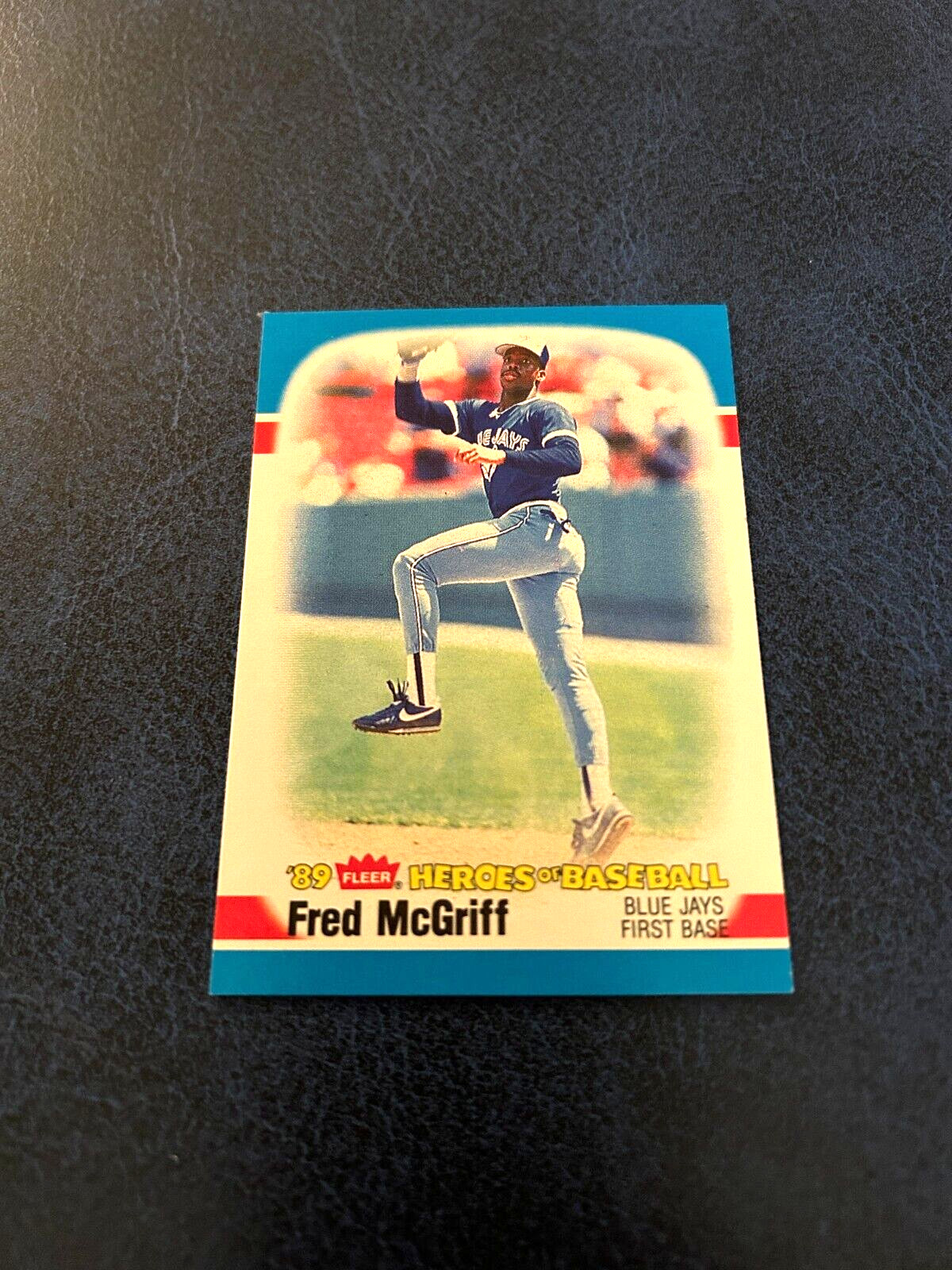 1989 Fleer Heroes of Baseball Fred McGriff #27 of 44 HOF Set Break NM-MT