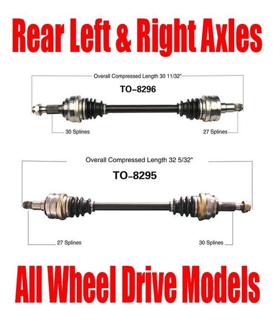 New Rear Left & Right Axles for Lexus GS300 2006 IS250 20062008 All