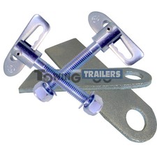 2 Plated Antiluce / Dropcatch Plates & 2 M12 x 75mm Long Antiluce Fasteners