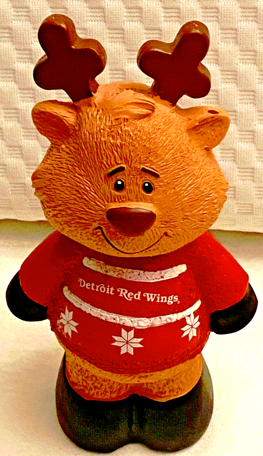 Detroit Red Wings Team Reindeer Figure by Forever Collectibles NHL Christmas