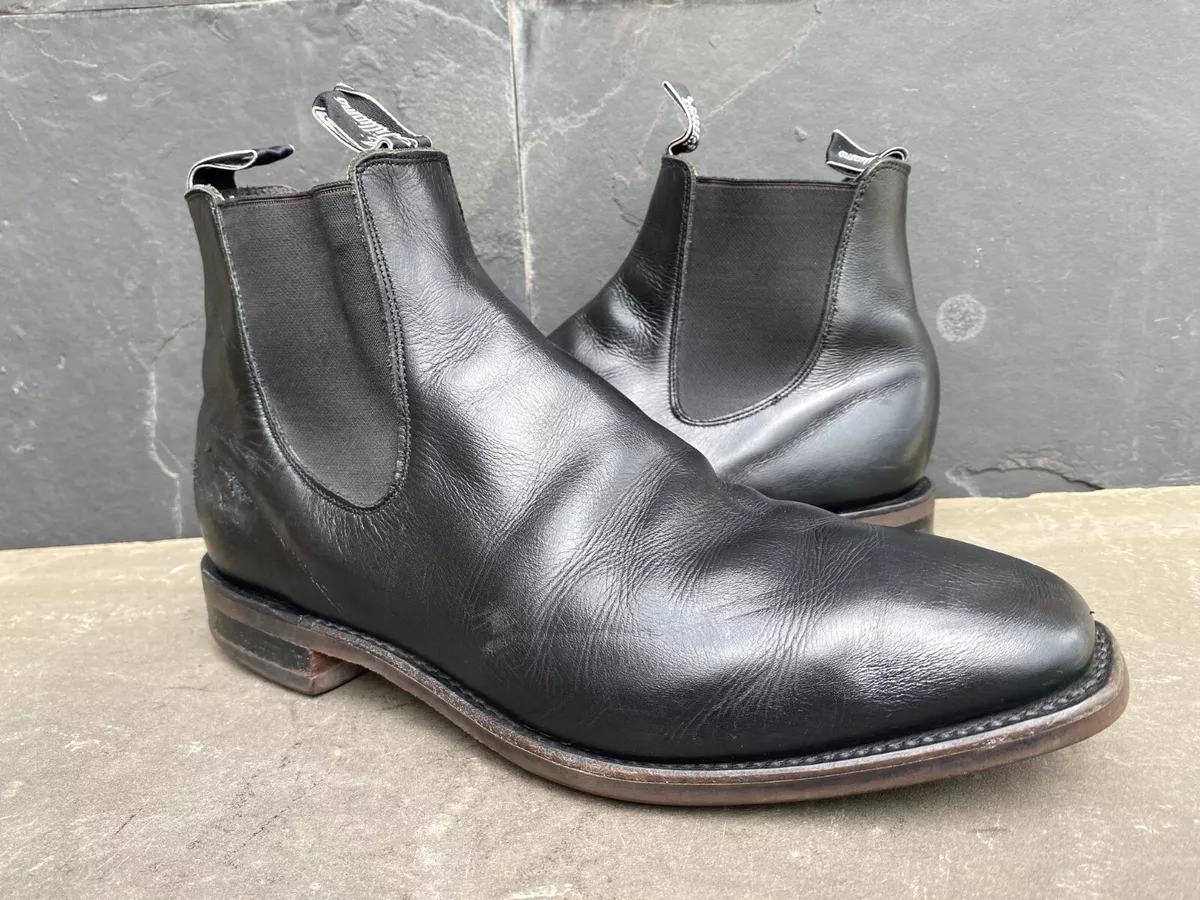 R.M. Williams Black Comfort Craftsman Chelsea Boots