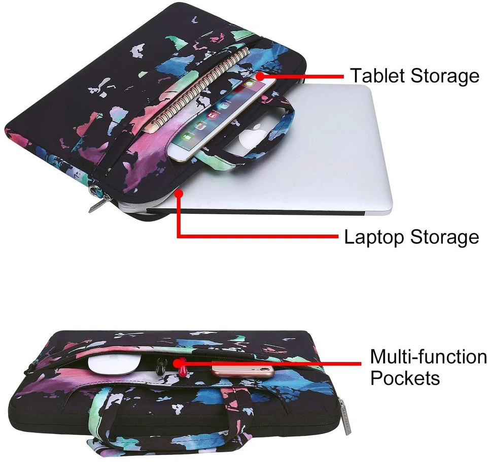 Bolso de hombro Lovetree para portátil para MacBook Laptop 16 15 15,4 15,6 pulgadas Foto 2 de 4