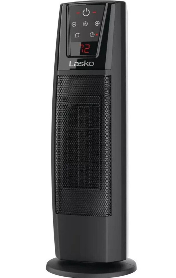 Lasko Ceramic Tower Heater with Remote Portable Oscillating Indoor
