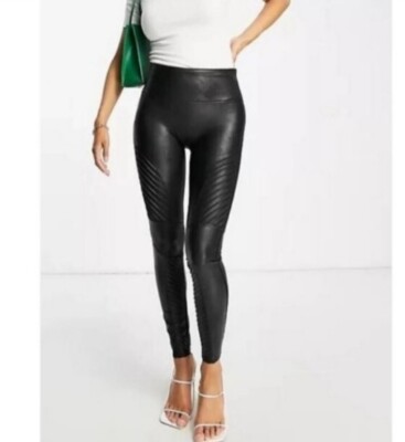 Spanx Leather Legging Spanx Petite Biker Leggings Buy Black SPANXshape™  Faux Leather Leggings From The Next UK