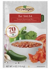 Mrs. Wages W573-J7425 4 oz Hot Salsa Tomato Seasoning Canning Mix - Pack of 6