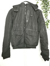 Black Puffer Jacket With Hood Uk M